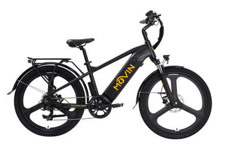 black bicycle side view