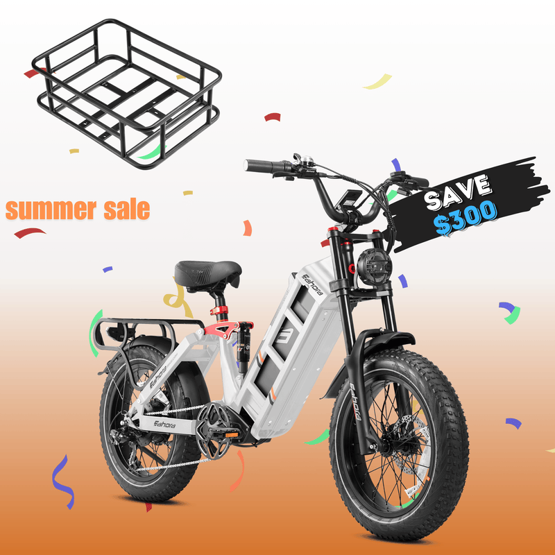 Eahora Juliet II – 500W Fat Tire Electric Bike | 150 km Range | 32 km/h Max Speed