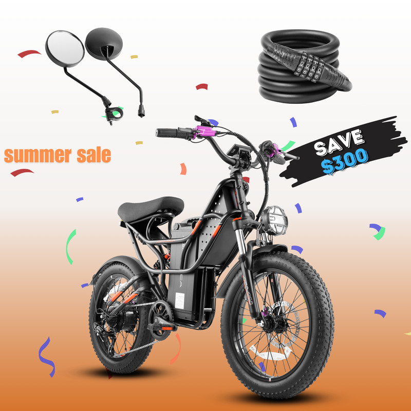 Cupid 500W Utility Electric Bike β 32 km/h | 100 km Range | Cargo Racks Included