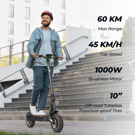 isinwheel S10Max 1000W High-End Commuting Electric Scooter