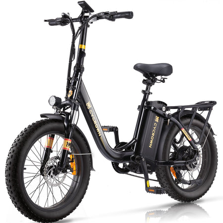 CycFree Long-Range Electric Bike – 500W, 32 km/h, Up to 120 km Range, Step-Thru Frame