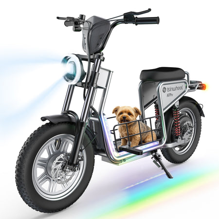 isinwheel H7Pro – Premium Seated Commuter Electric Scooter (500W, 48V)