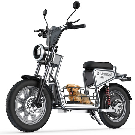 isinwheel H7Pro Seated Electric Scooter – 500W, Max Speed 32 km/h, 50 km Range, Dual Suspension