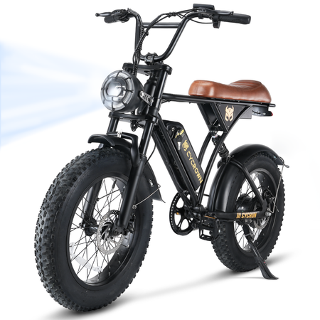 CycFree Long-Range Electric Bike – 500W, 32 km/h, Up to 120 km Range, Step-Thru Frame