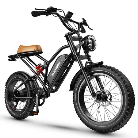EUY S4 Fat Tire Electric Bike – 500W Motor, 32 km/h Top Speed, 48V Battery, 20” Fat Tires, Full Suspension